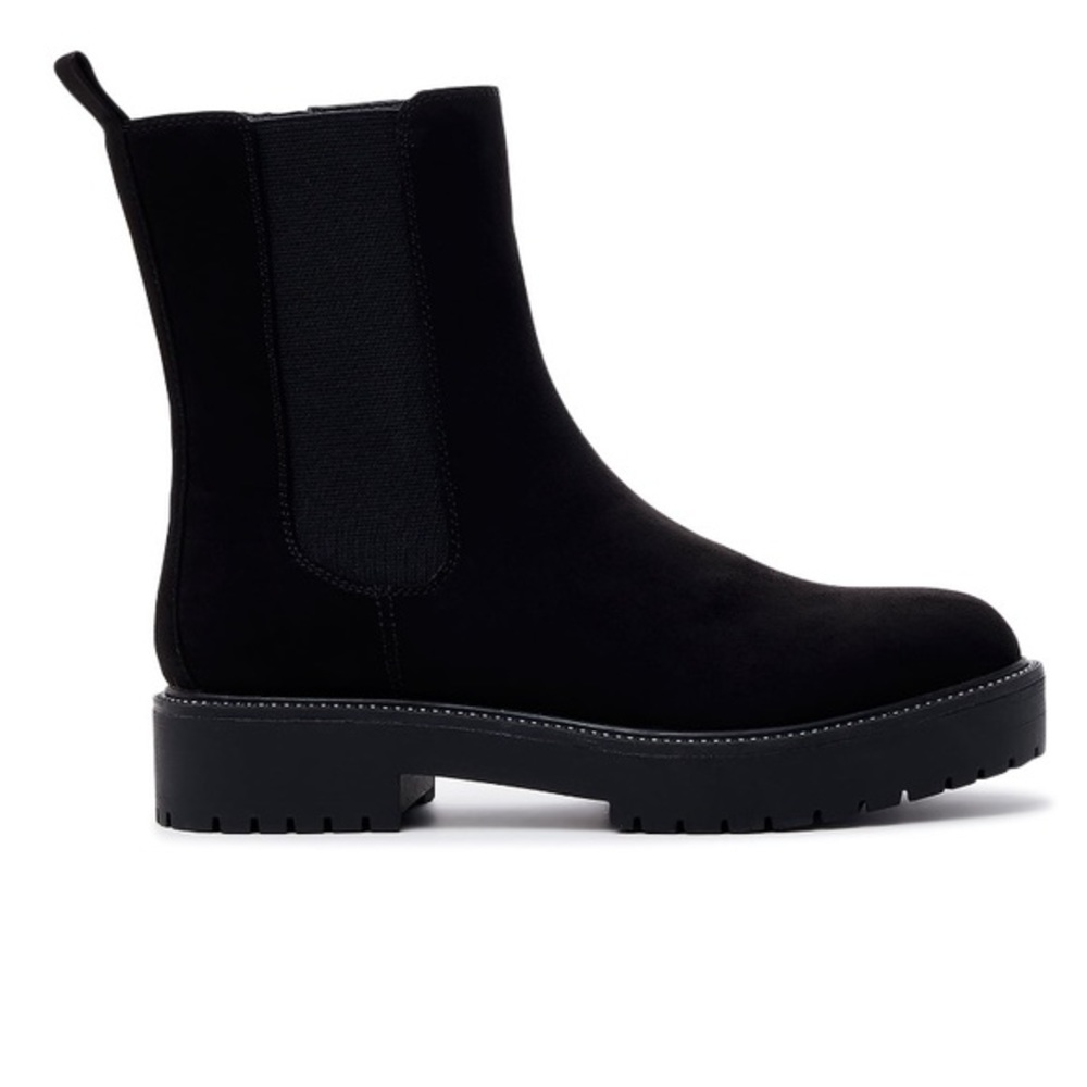 Time and Tru Women's Bling Chelsea Boots Black with Bling Stones NEVER WORN
